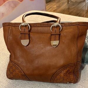 Gucci Guccissima Signori Leather Embossed tote # 181511